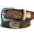 leather belt for women with roses