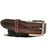 brown leather belt for men, handmade
