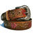 leather belt  for women , with roses