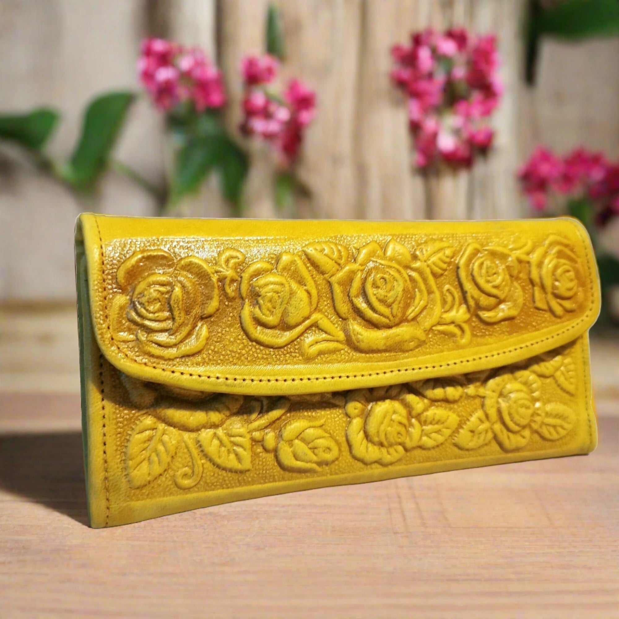 large leather wallet for women, for cards, genuine leather