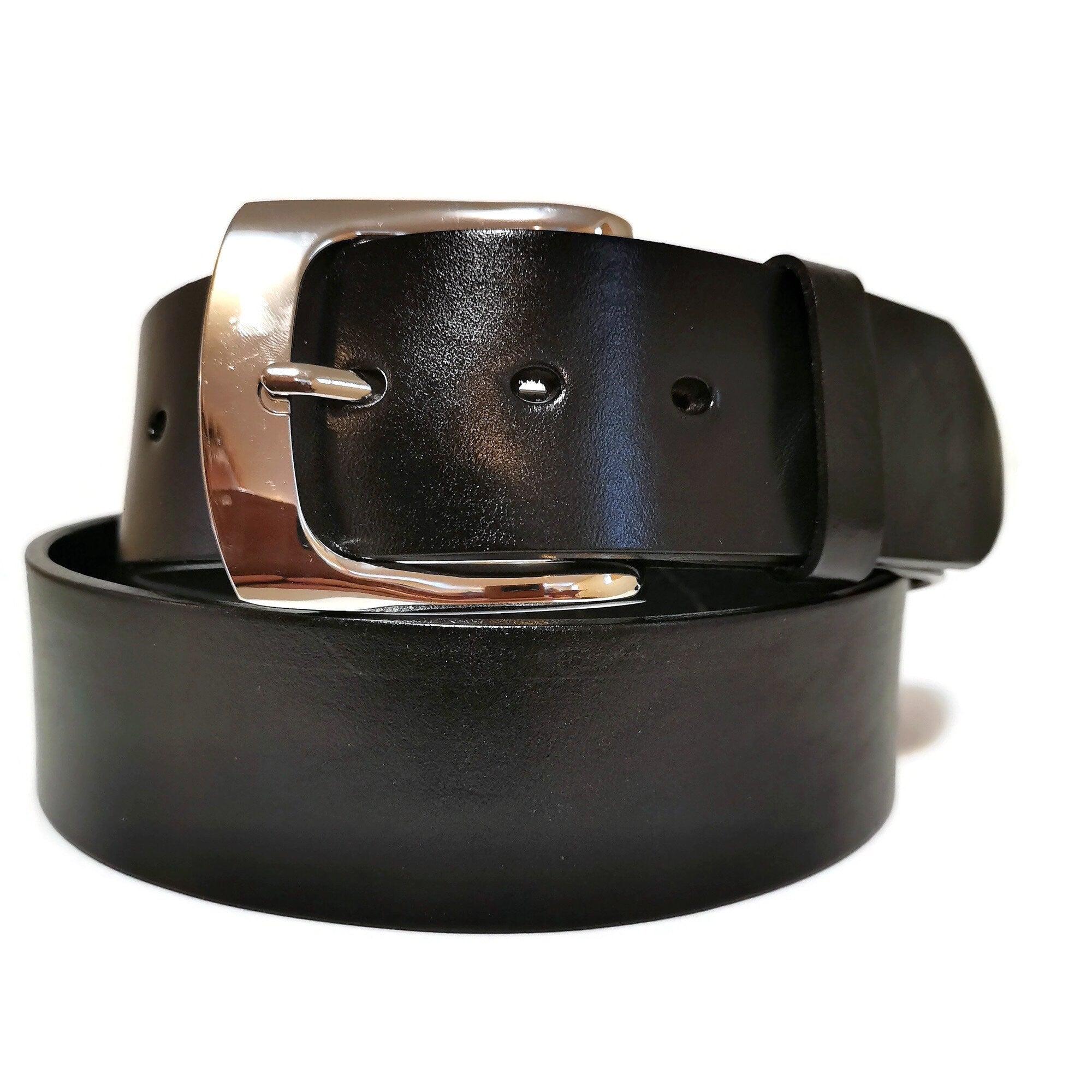 black leather belt  for women