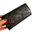 Black leather wallet for women, for cards