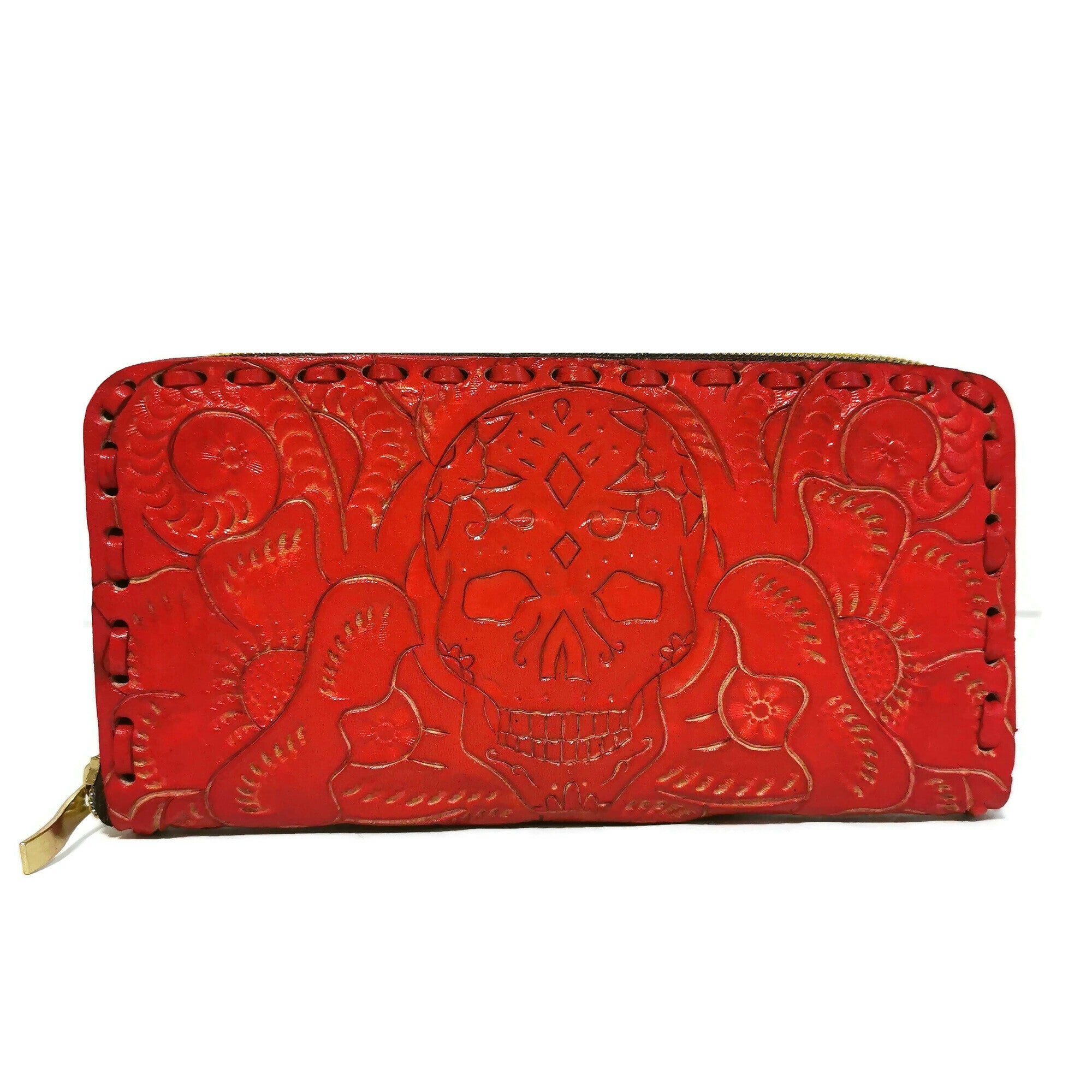 red wallet for women